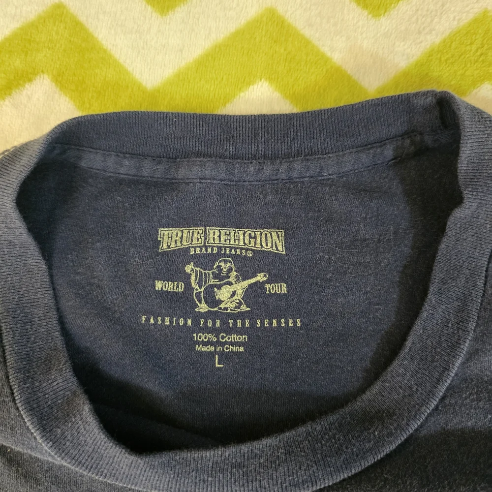 True Religion Black and Navy Graphic Tees